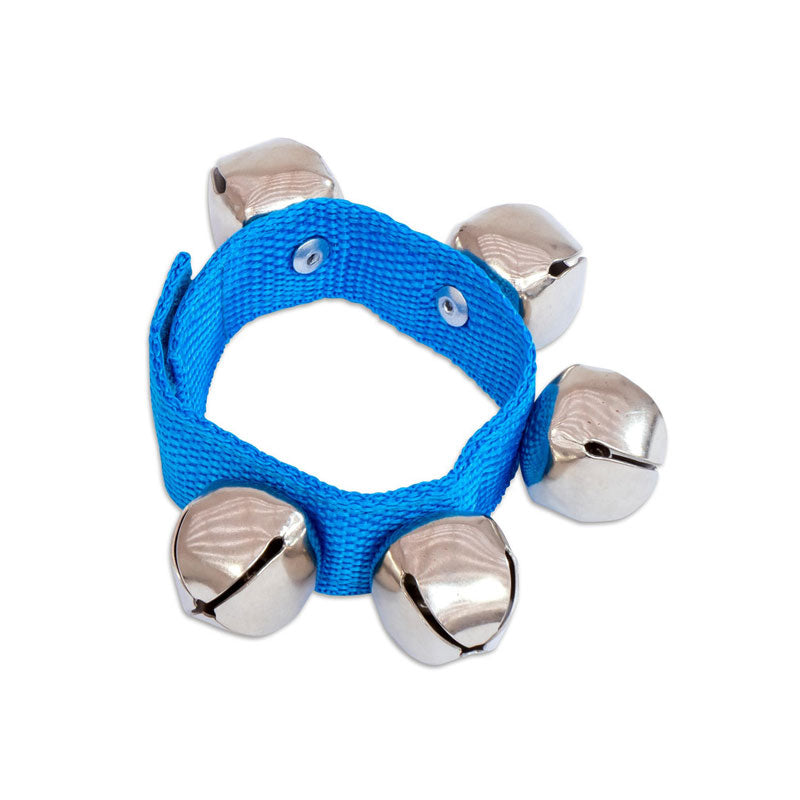 Porta campanas de muñeca con cierre de velcro y 5 campanas (2 piezas)