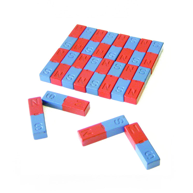 Íman em barra com marcação N e S com 14x10x50 mm (20 unidades) - Sílaba