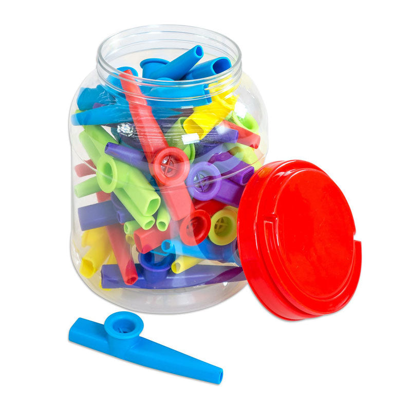 Juego de 40 Kazoos de 12cm cada uno.