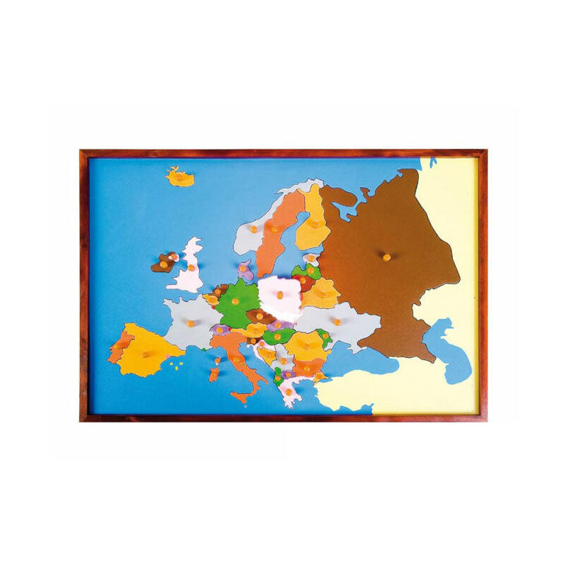 Encaixe do mapa da Europa - Sílaba