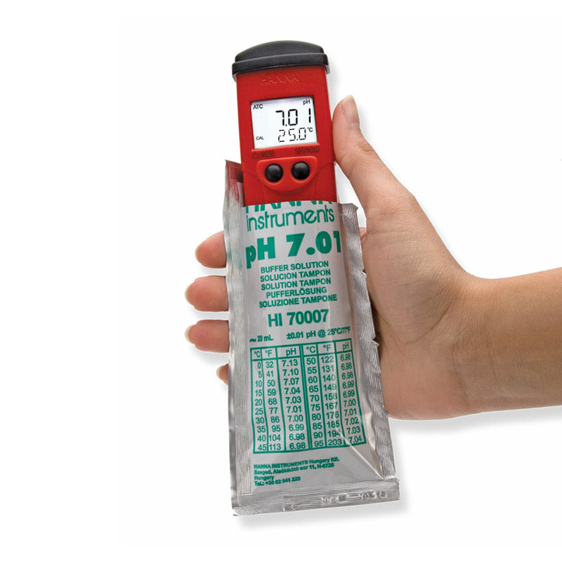 medidor de pH con termómetro