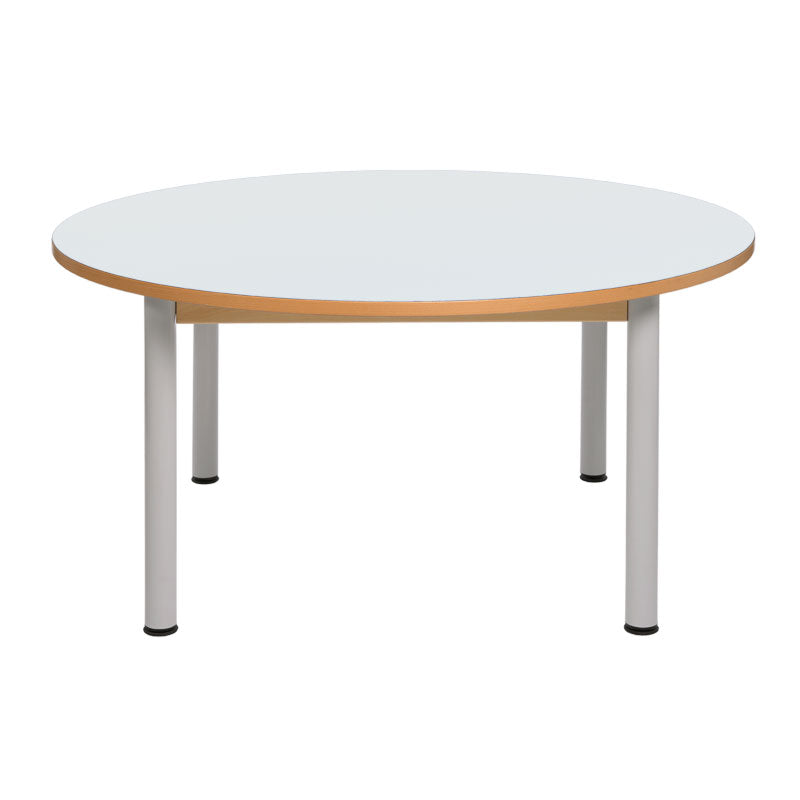 mesa circular branca