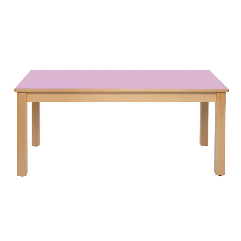 mesa dupla rosa