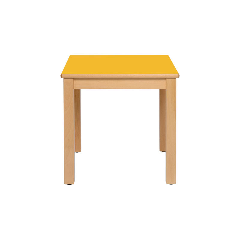 mesa individual amarela