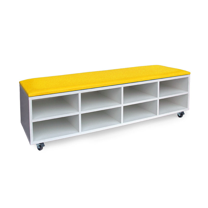 Assento com 8 compartimentos amarelo