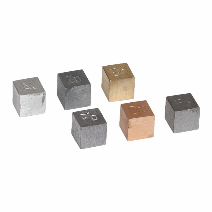 Conjunto de 6 cubos de metal - Sílaba