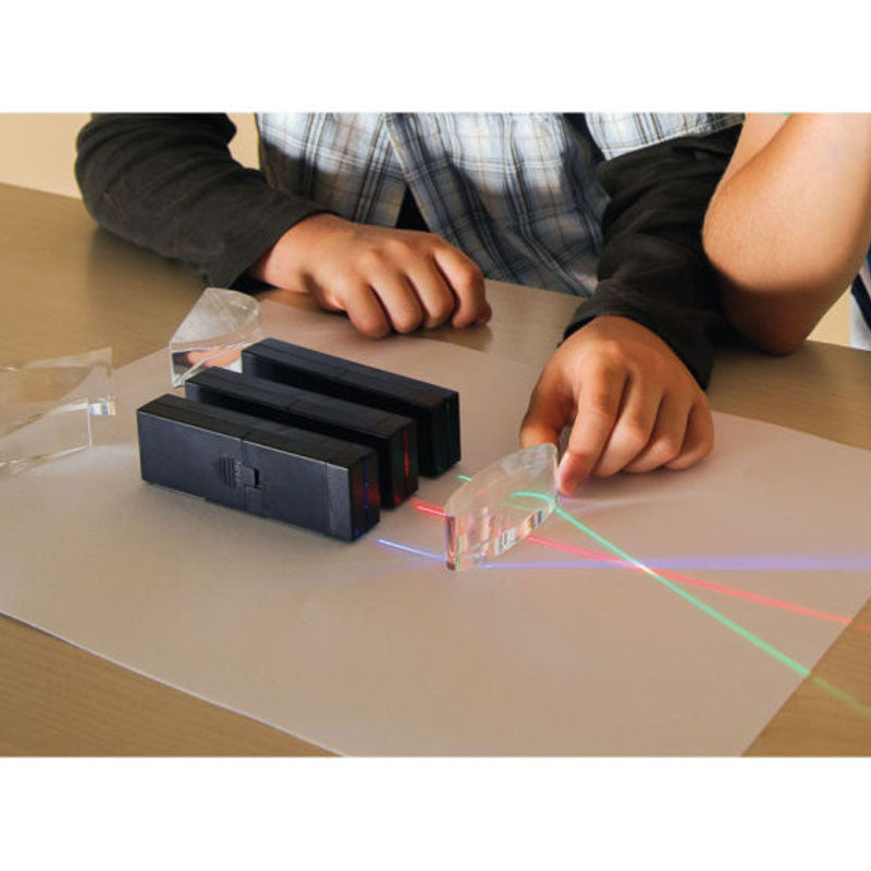 Conjunto de 3 projetores LED para estudo da ótica e luz - Sílaba