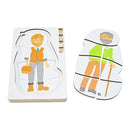 Puzzle ciclo de vida do homem em madeira