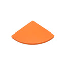 Quarto de círculo laranja