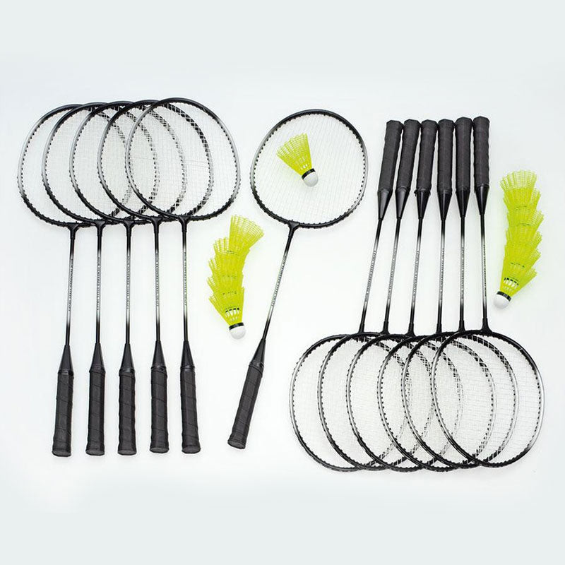 Conjunto de 12 raquetes para badminton com saco de transporte - Sílaba