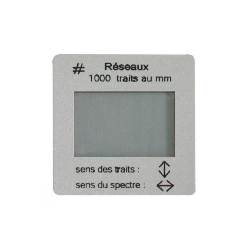 Rede de difracção c/ 1000 linhas/mm - Sílaba