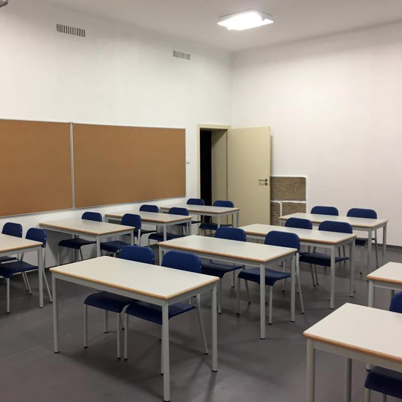 Mesa dupla com pernas metálicas NE - Sílaba