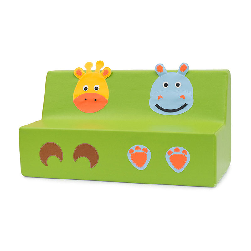 Light green double sofa - Giraffe and Hippo