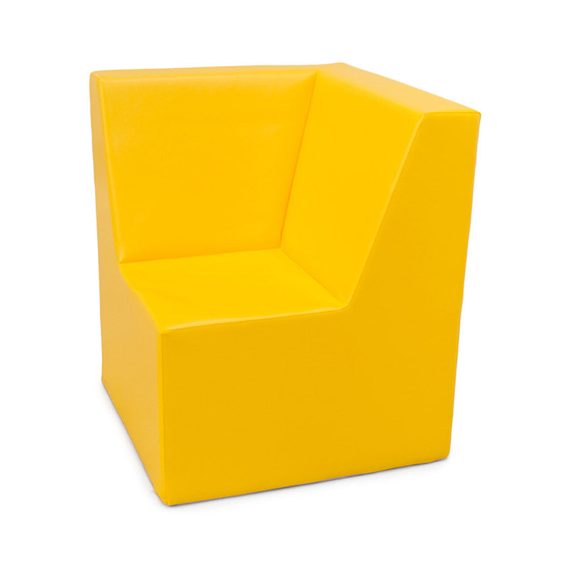 Yellow corner sofa