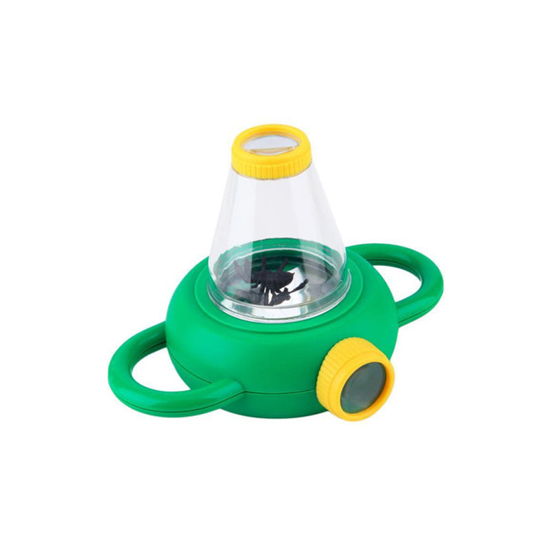 Visor de insectos doble, con aumento superior de 6X y aumento lateral de 4X.