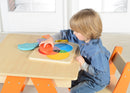 Quadro didático encaixes mistura de cores