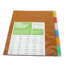 Separador plástico A4 6 posições Fegol