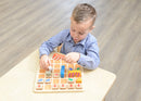 Quadro didático programação jogo rato e queijo