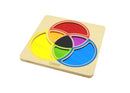 Quadro didático encaixes mistura espelhos de cores