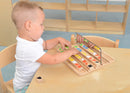 Quadro didático STEM aprendizagem com reflexão em espelho