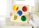 Quadro didático círculos com cores transparentes