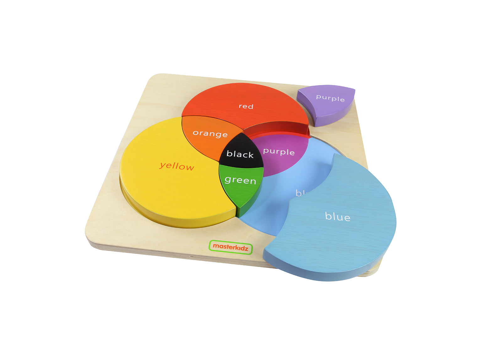 Quadro didático encaixes mistura de cores