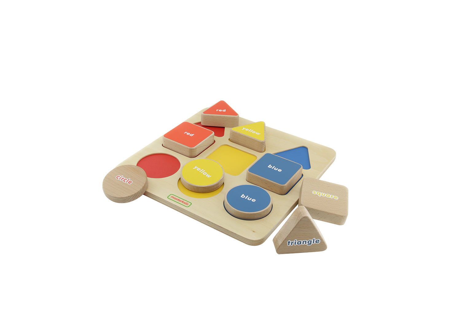 Quadro didático c/ peças geométricas e cores