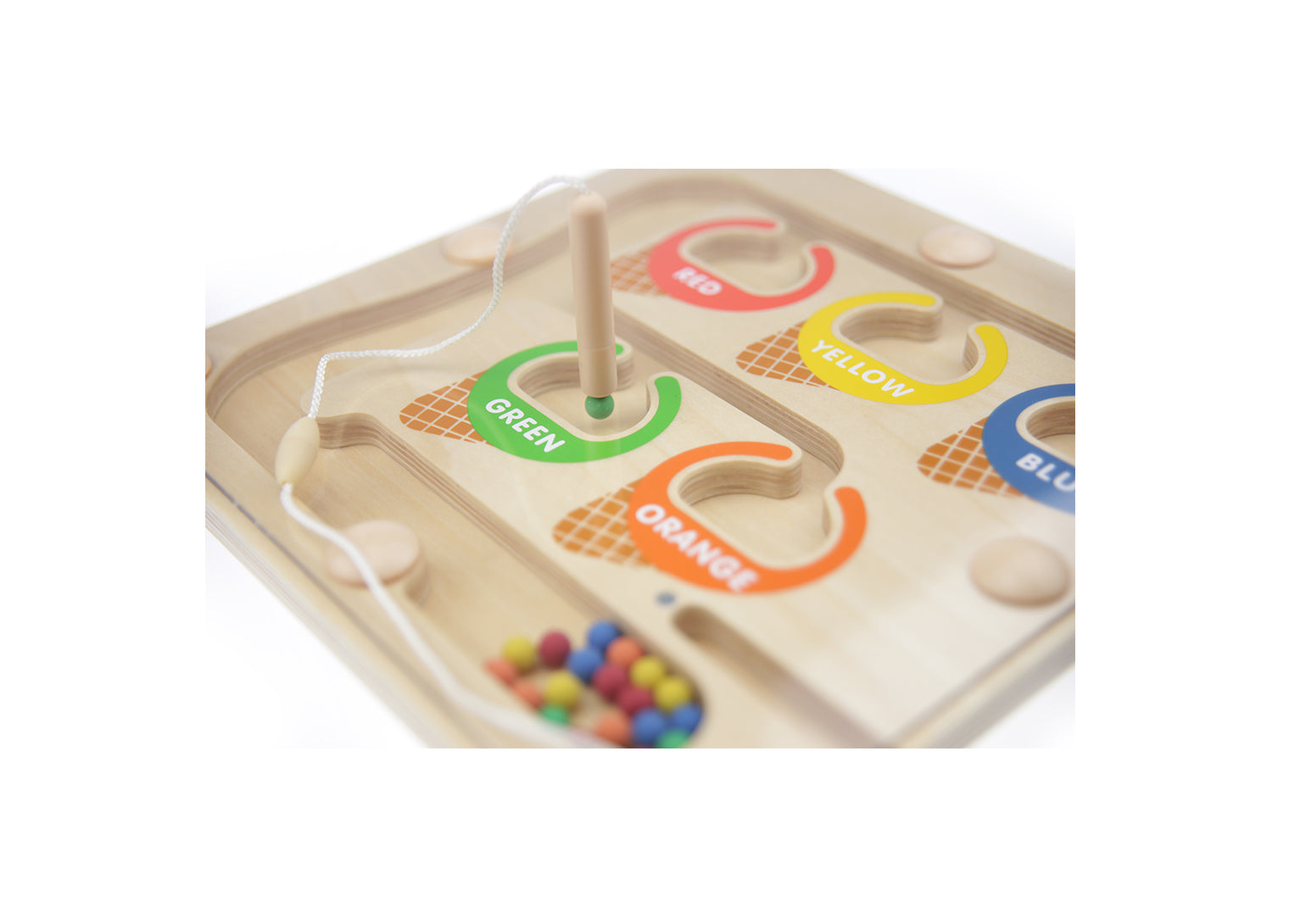 Quadro didático labirinto magnético cores