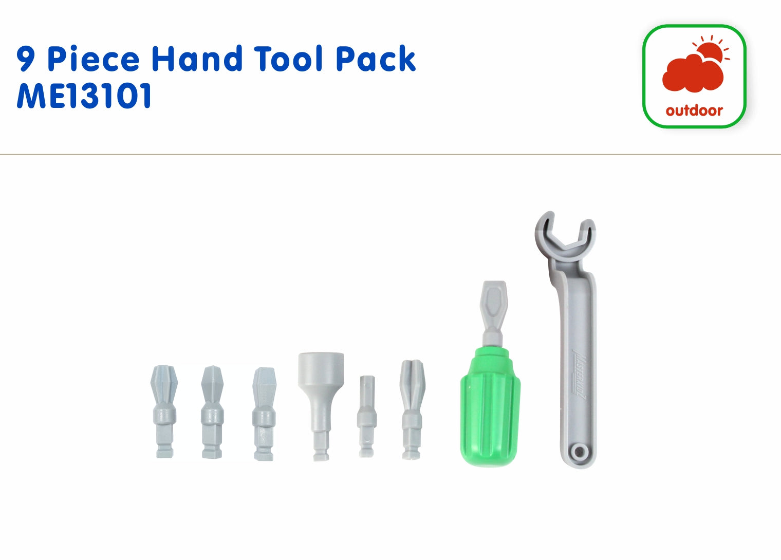 Kit de 9 peças STEM ferramentas manuais