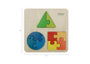 Quadro didático encaixe puzzle