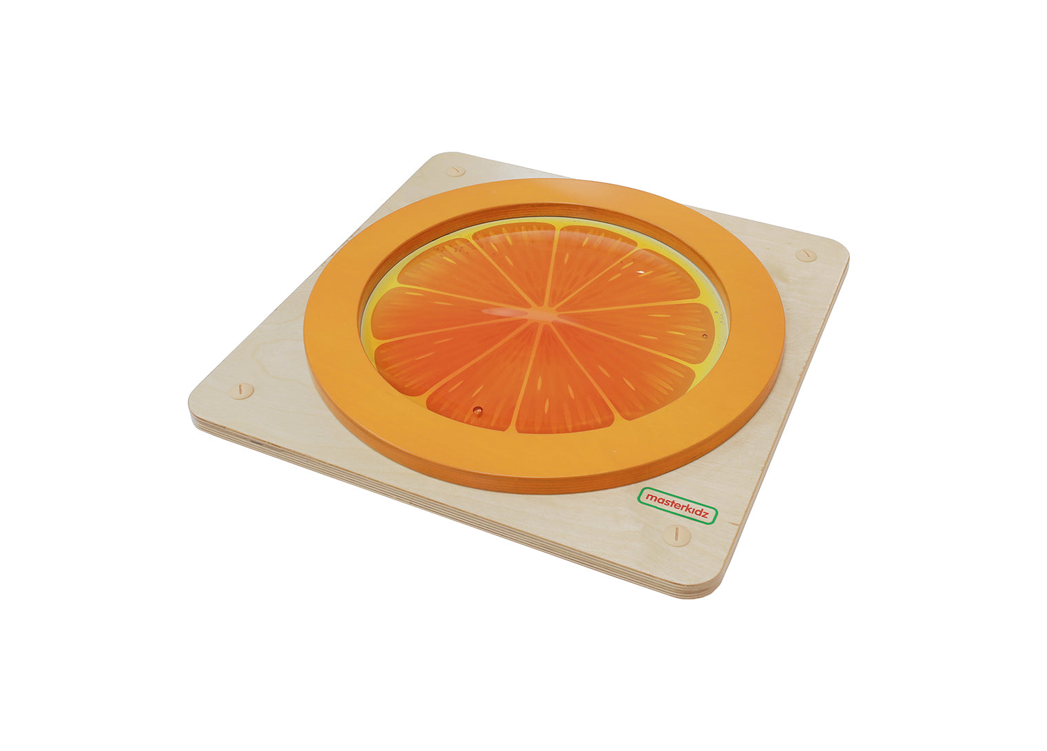 Painel STEAM laranja sensorial e estimulante