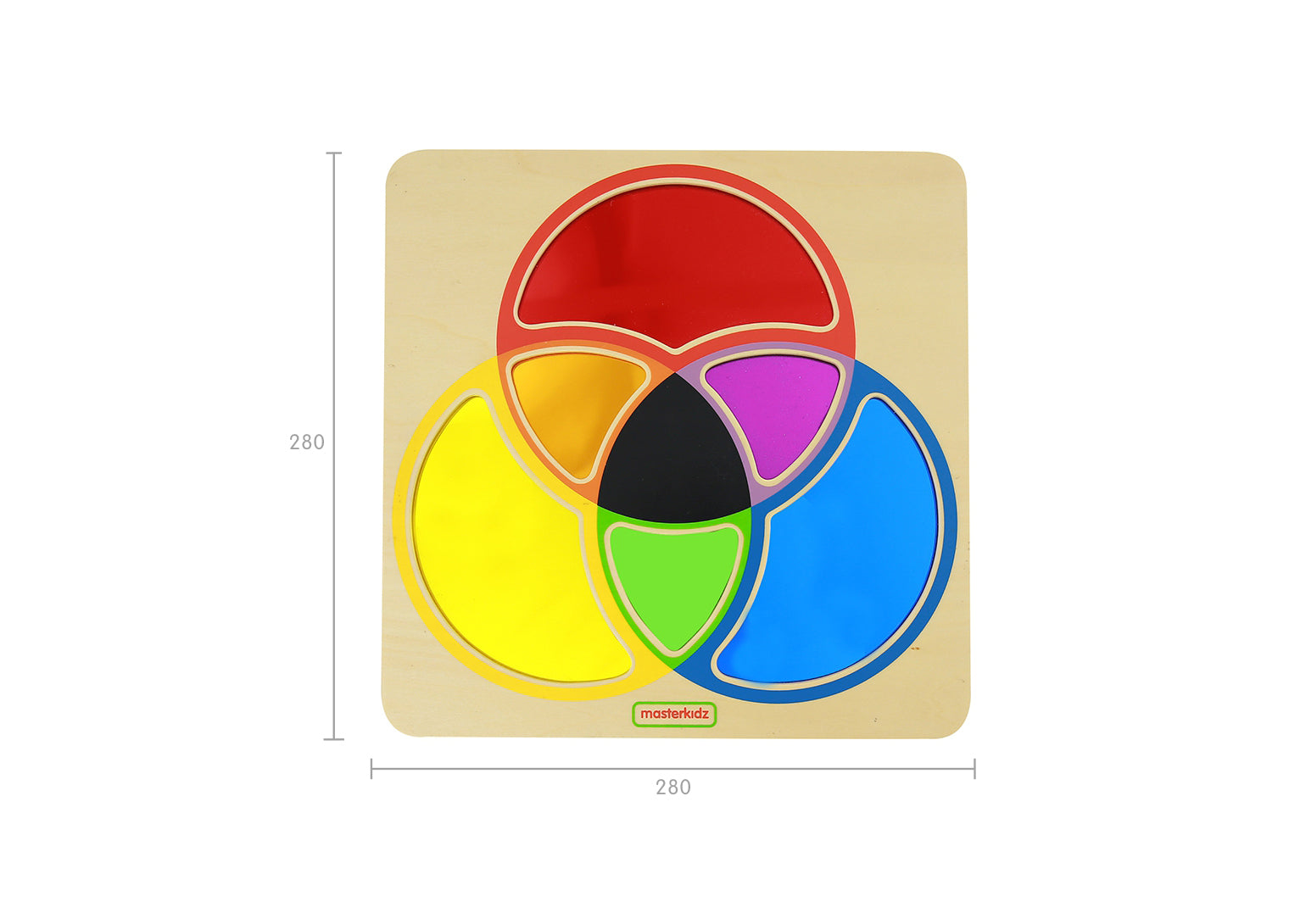 Quadro didático encaixes mistura espelhos de cores
