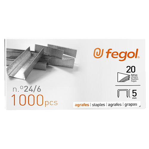 Agrafos 24/6 Fegol (cx.1000)