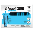 Marcador fluorescente Fegol Office azul