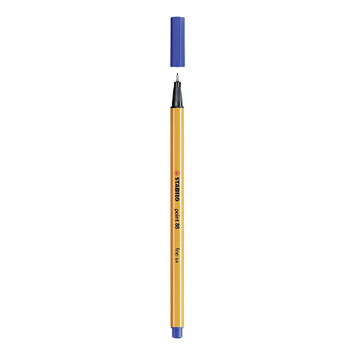 Marcador fibra Stabilo Point Fineliner 0.4 azul