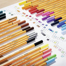 Marcador fibra Stabilo Point Fineliner 0.4 azul