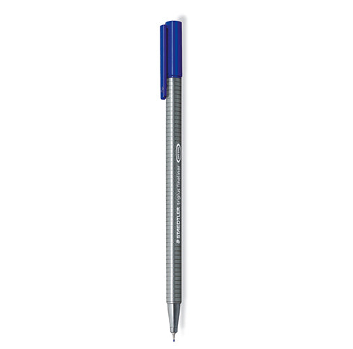 Marcador fibra Staedtler Triplus Fineliner azul