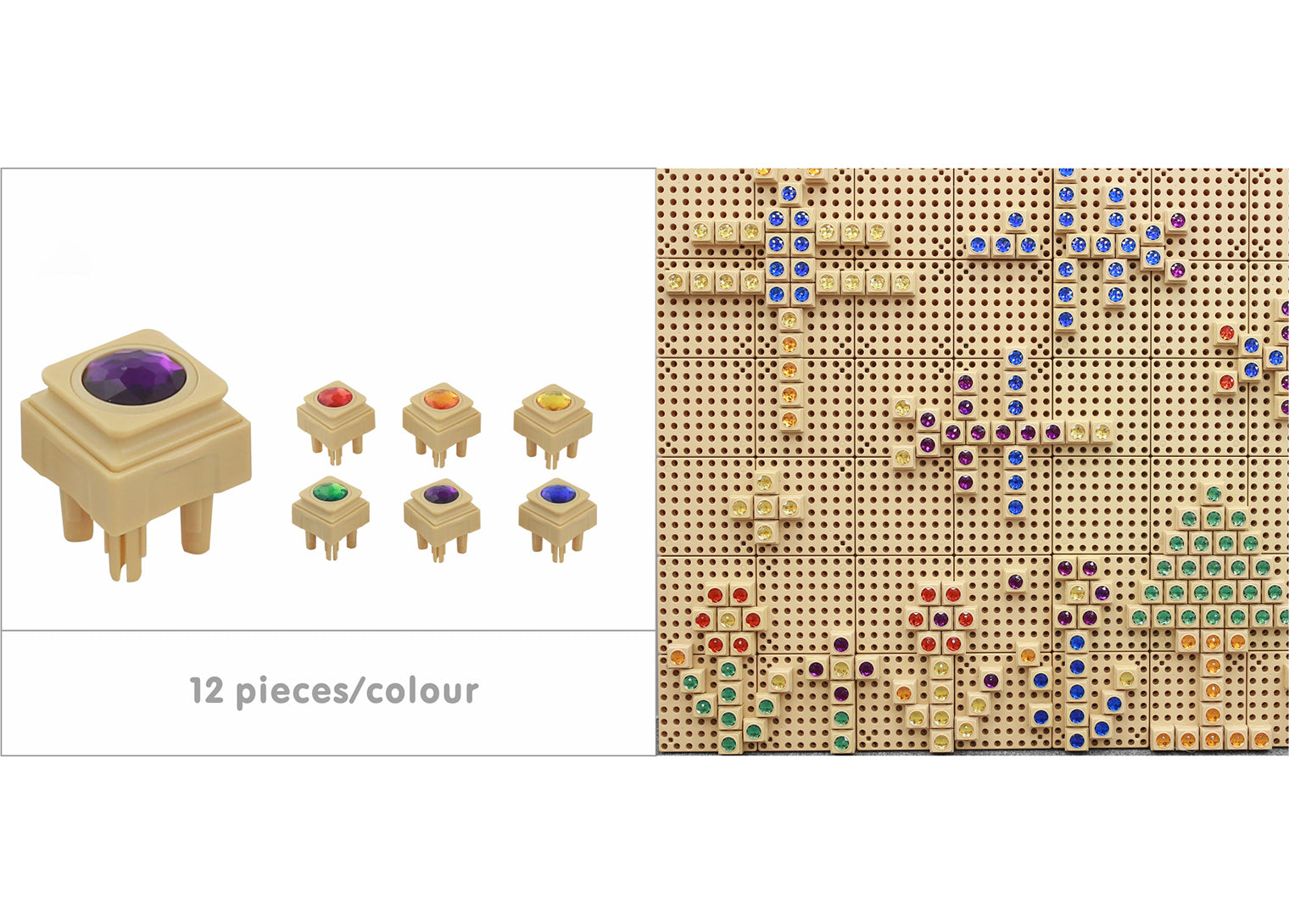 Kit de 72 peças STEM pedras preciosas