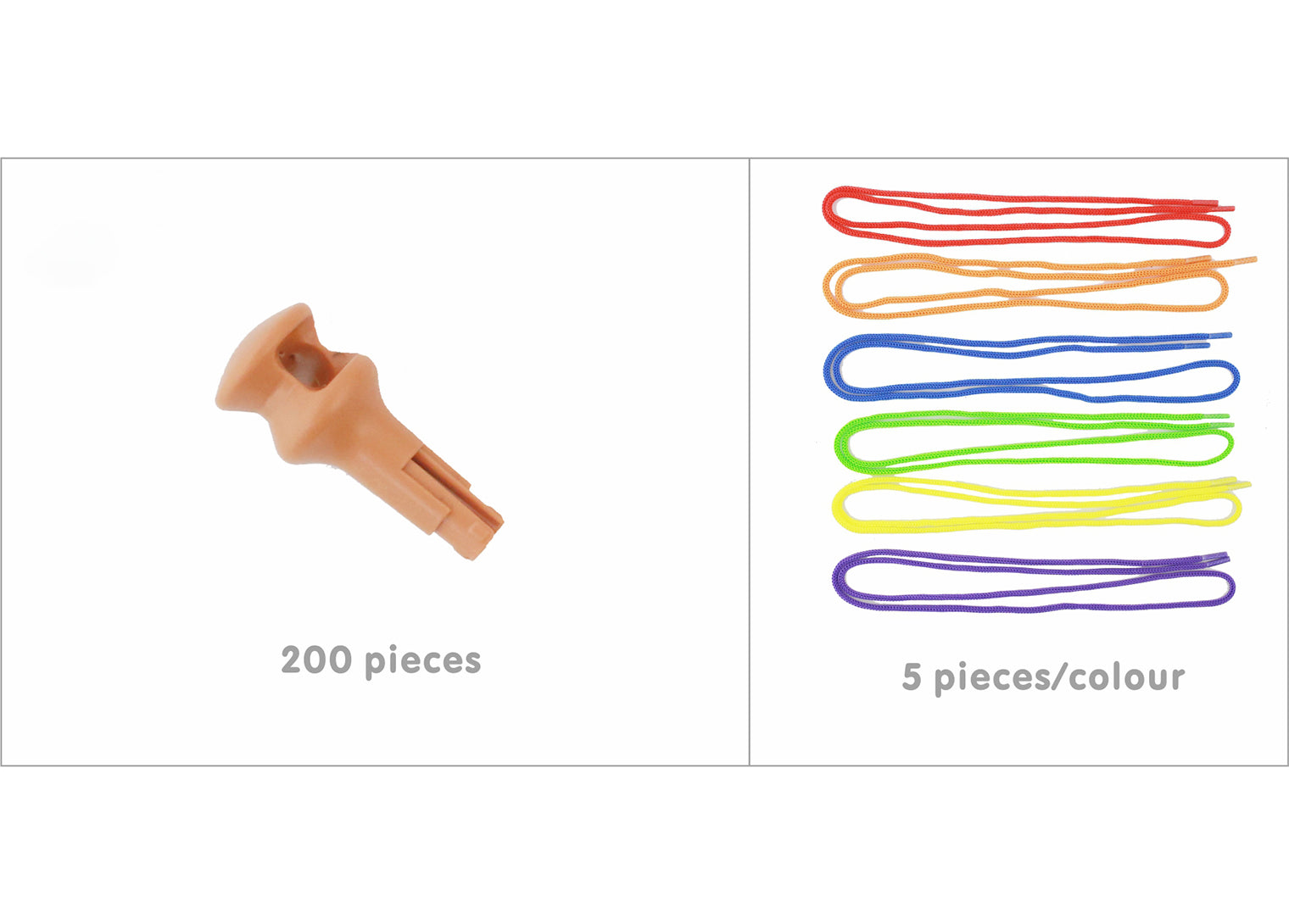 Kit de 230 peças STEM pinos e cordões