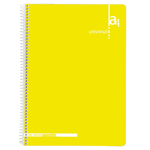 Fegol A4 spiral notebook (80 sheets) lined colors