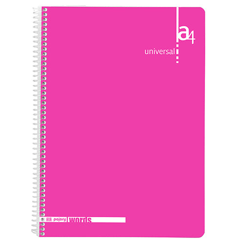 Fegol A4 spiral notebook (80 sheets) lined colors