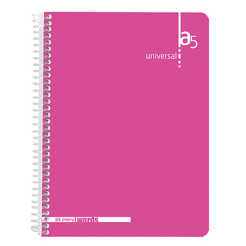 Fegol A5 spiral notebook (80 sheets) lined colors