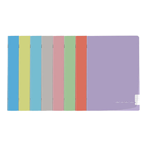 Caderno agrafado capa PP A4 Fegol (48f) flex pastel pautado