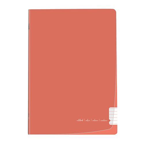 Caderno agrafado capa PP A4 Fegol (48f) flex pastel pautado