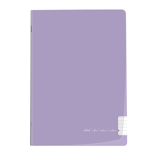 Caderno agrafado capa PP A4 Fegol (48f) flex pastel pautado