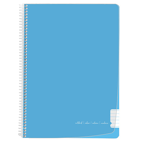 Caderno espiral capa PP A4 Fegol (80f) pastel pautado