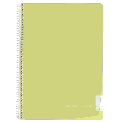 Caderno espiral capa PP A4 Fegol (80f) pastel pautado