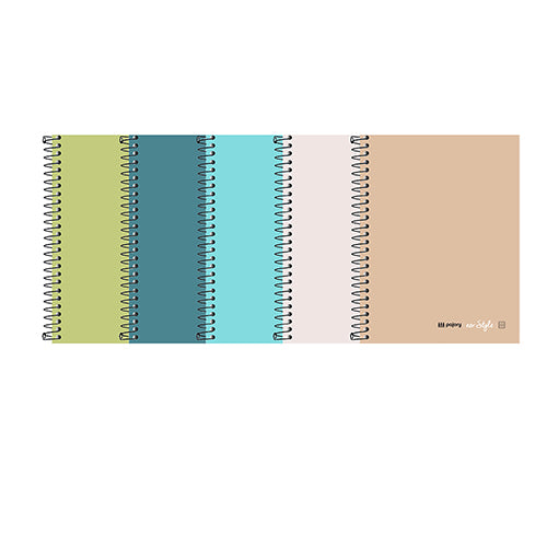 Caderno espiral capa dura A5 Pajory (120f) neo:style pastel pautado