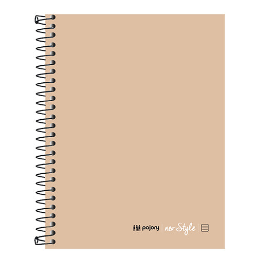 Caderno espiral capa dura A5 Pajory (120f) neo:style pastel pautado