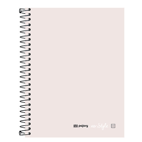 Caderno espiral capa dura A5 Pajory (120f) neo:style pastel pautado